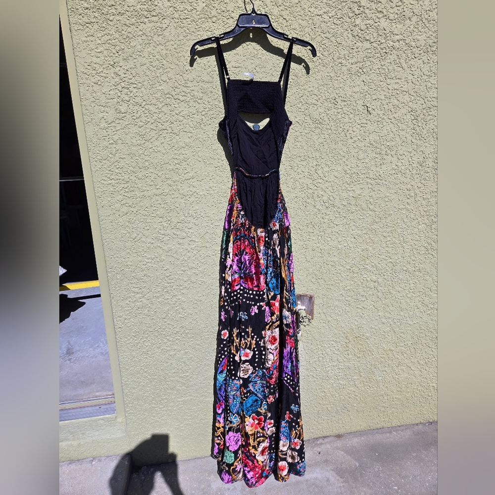 Free People Butterfly Wishes Velvet Maxi Dress - Picture 7 of 8